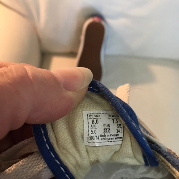 Unisex Vans Old Skool Blue/White Skate Shoes Women's 7.5- Men's 6 - Picture 7 of 7